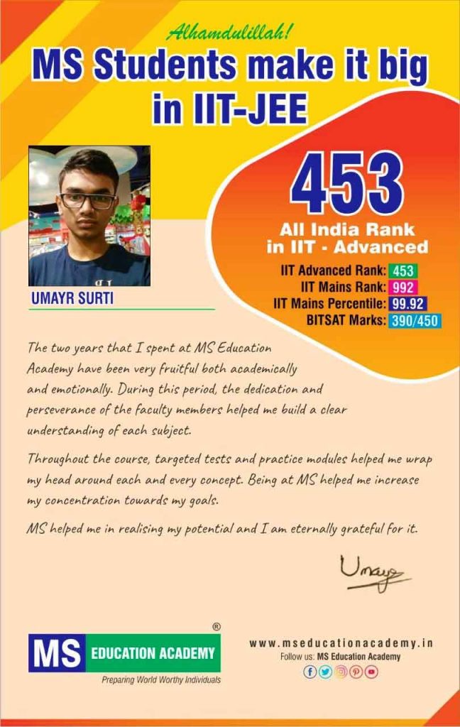 UMAYR SURTI RANK 453