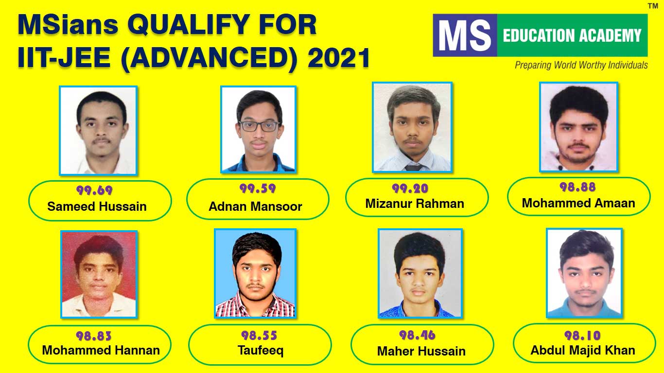 MSians Qualify for IIT JEE Advanced